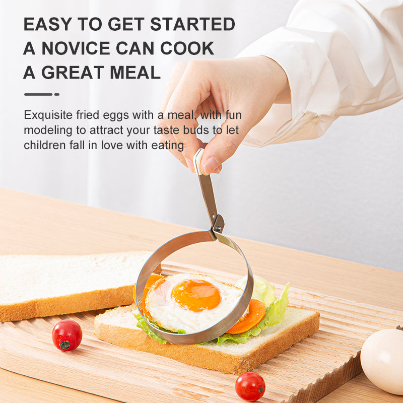 ZOOPIP 304 Non-metallic egg model, personal design, love heart-shaped egg sacred item for children and non-stick householders. JOOFIRE