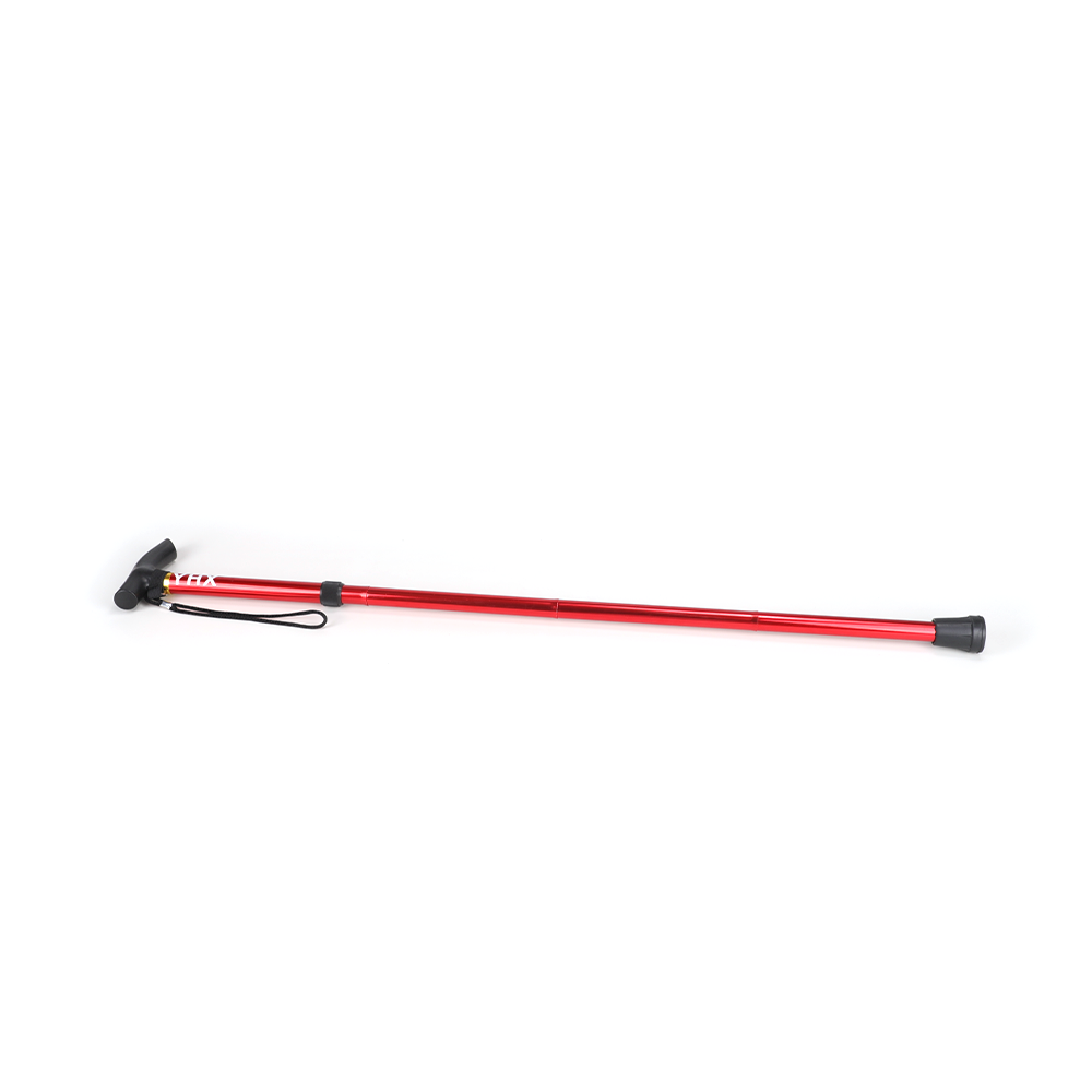 YHX Trekking pole aluminum alloy folding ultra-light ultra-short telescopic outdoor hand trekking walking stick hiking stick 5 knots JOOFIRE