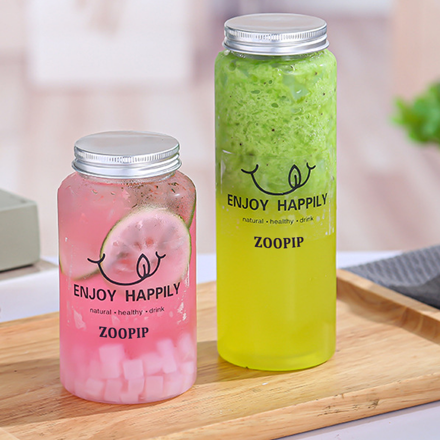 ZOOPIP Cans, beverage bottles, milk tea bottles, food grade plastic juice bottles, coffee cans, juice bottles JOOFIRE