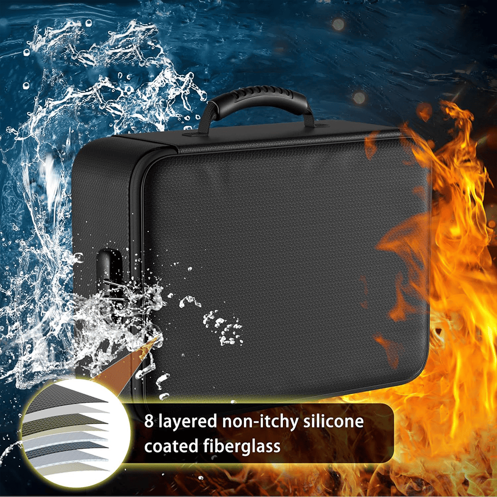 Aluminum Foil Black Document Storage Bag ENGPOW