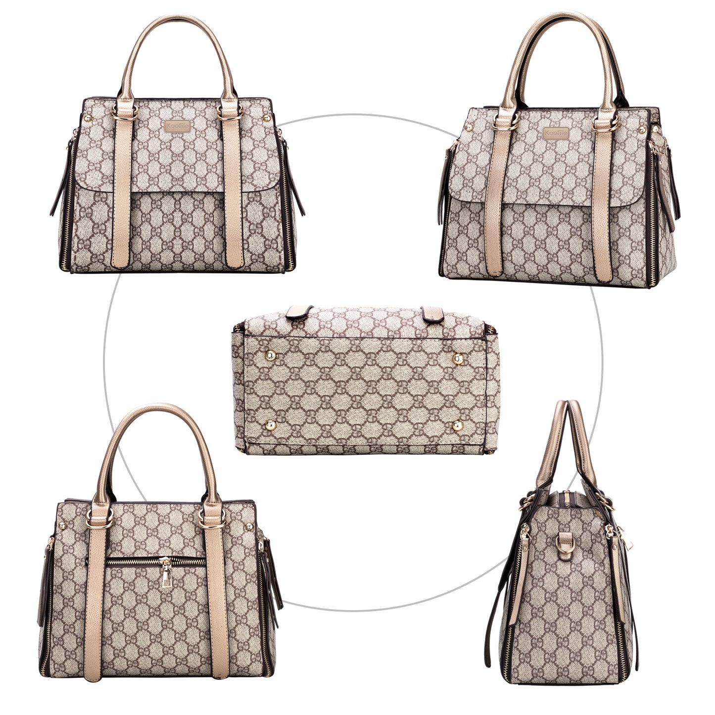 Koofile Cloud Pillow Cosmetic Bag Travel Portable Wash Bag Female Senior Sense Handbag PU Waterproof Storage Bag Large Capacity JOOFIRE