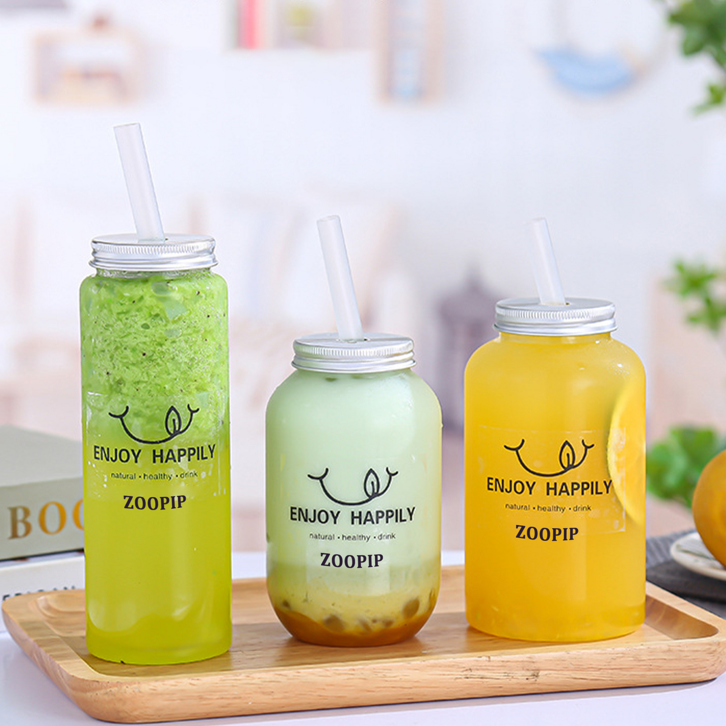 ZOOPIP Cans, beverage bottles, milk tea bottles, food grade plastic juice bottles, coffee cans, juice bottles JOOFIRE