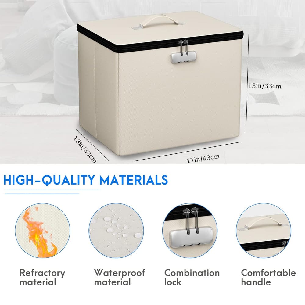 M Size Fireproof Storage Ottoman ENGPOW