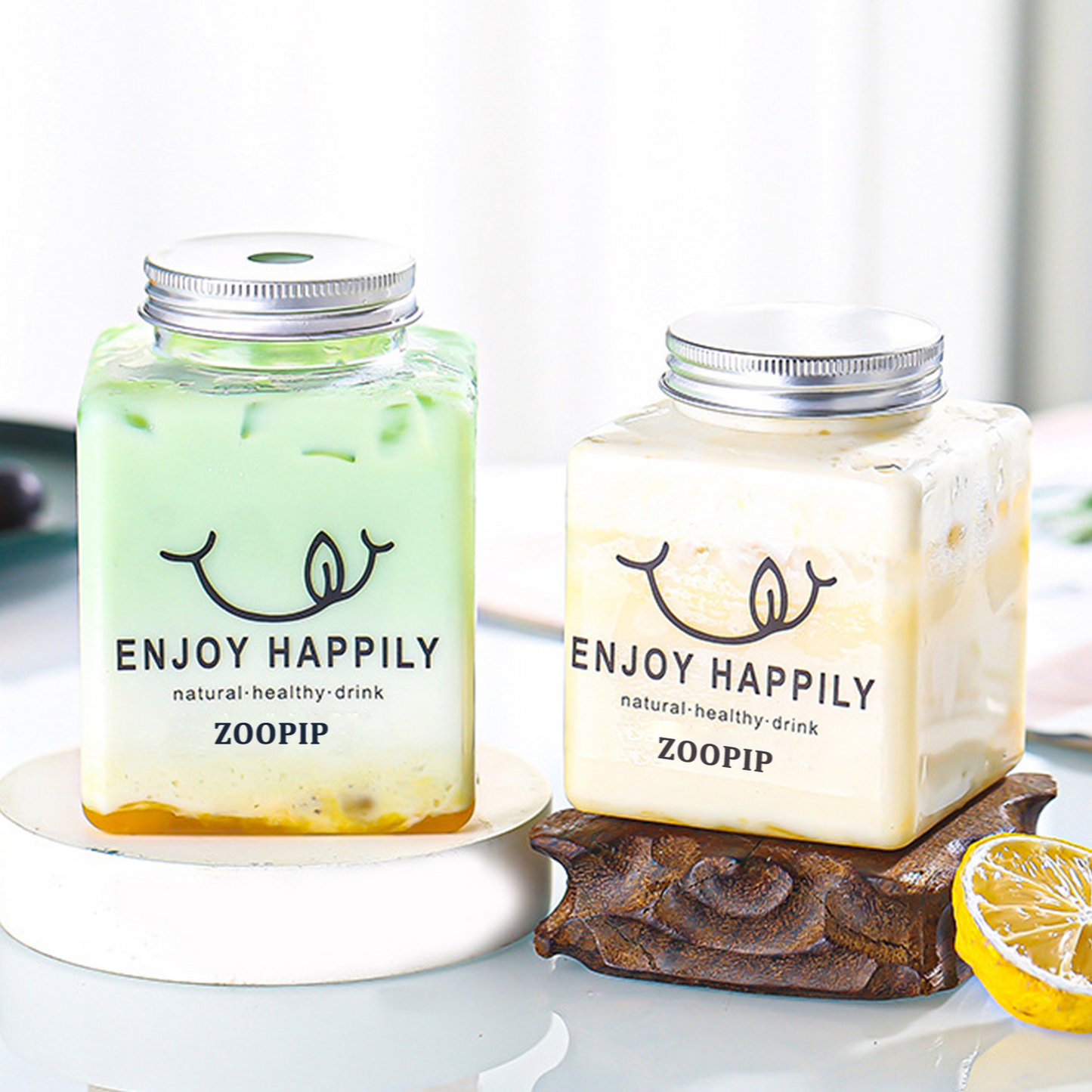 ZOOPIP Cans, beverage bottles, milk tea bottles, food grade plastic juice bottles, coffee cans, juice bottles JOOFIRE