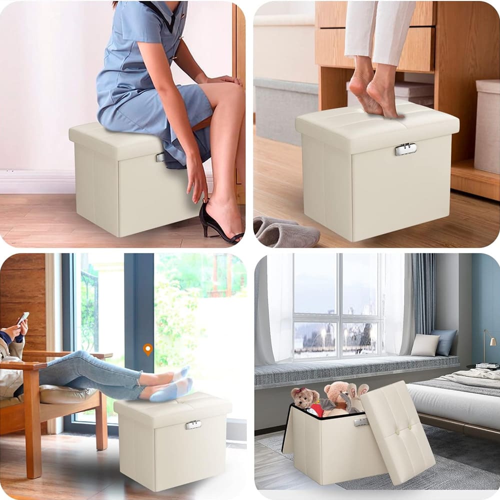 M Size Fireproof Storage Ottoman ENGPOW