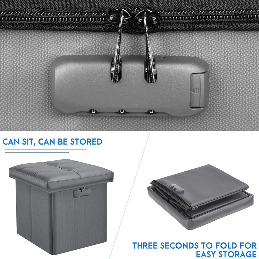 Fireproof Multifunctional Folding Storage Ottoman ENGPOW