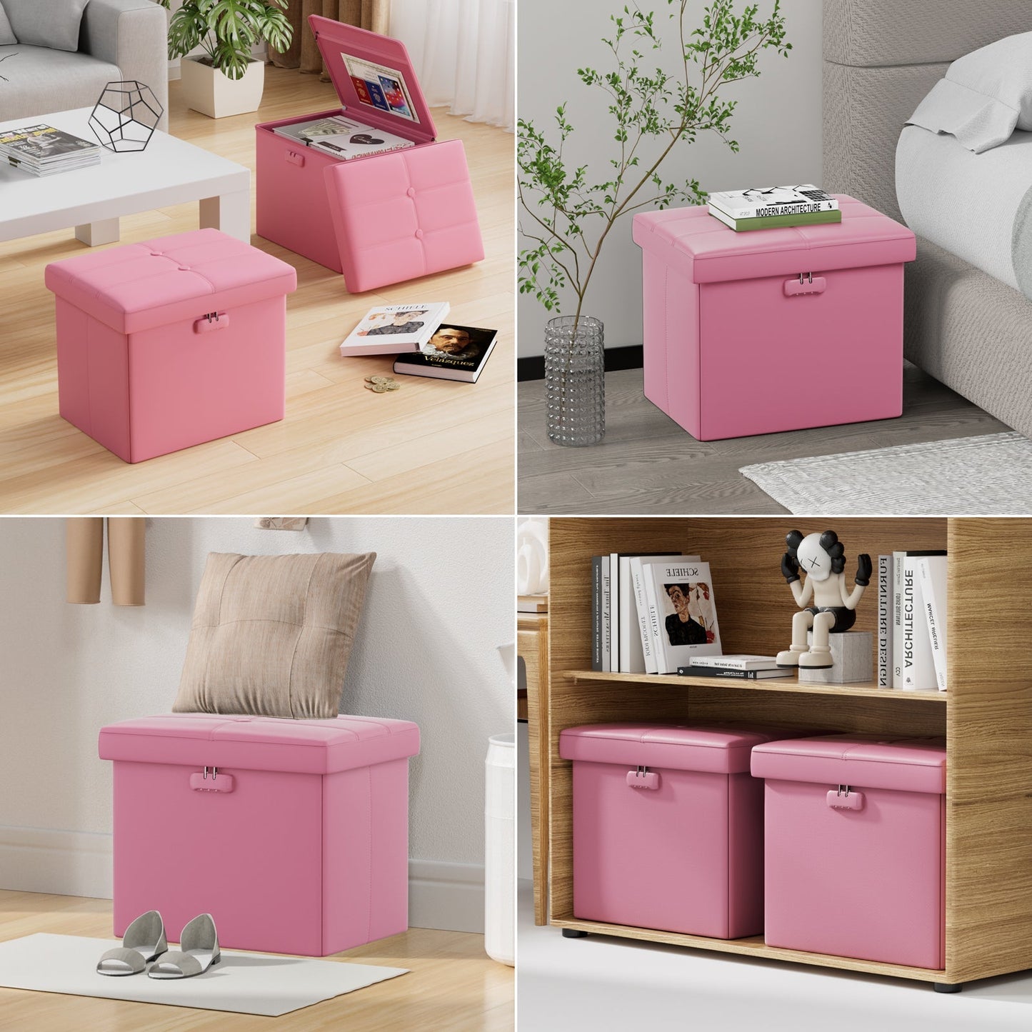 M Size Fireproof Storage Ottoman ENGPOW