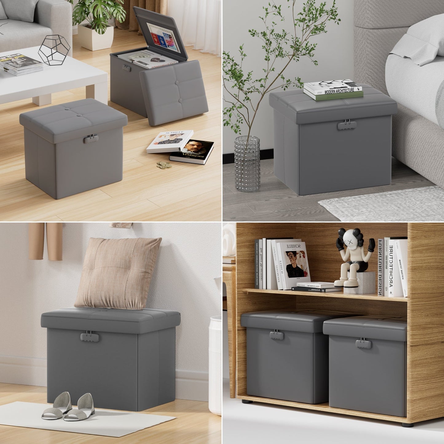M Size Fireproof Storage Ottoman ENGPOW