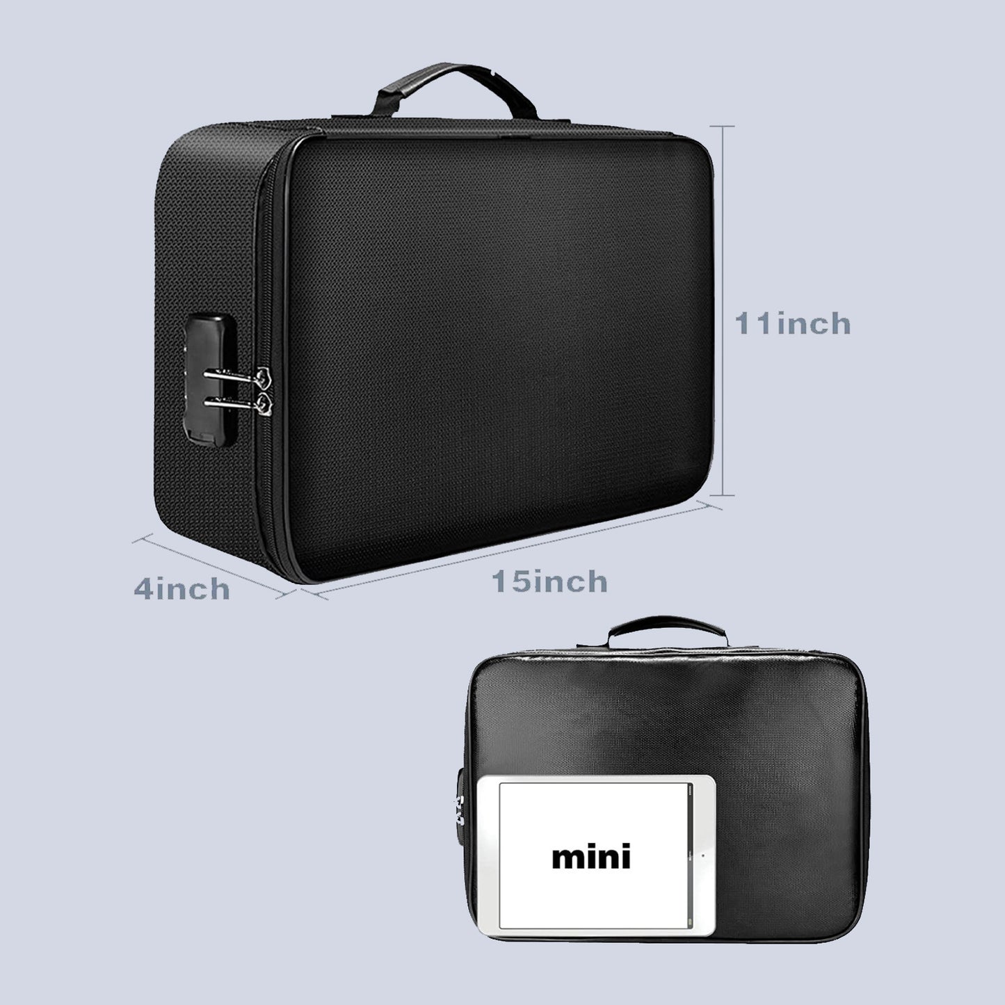 Fireproof document bag with lock JOOFIRE