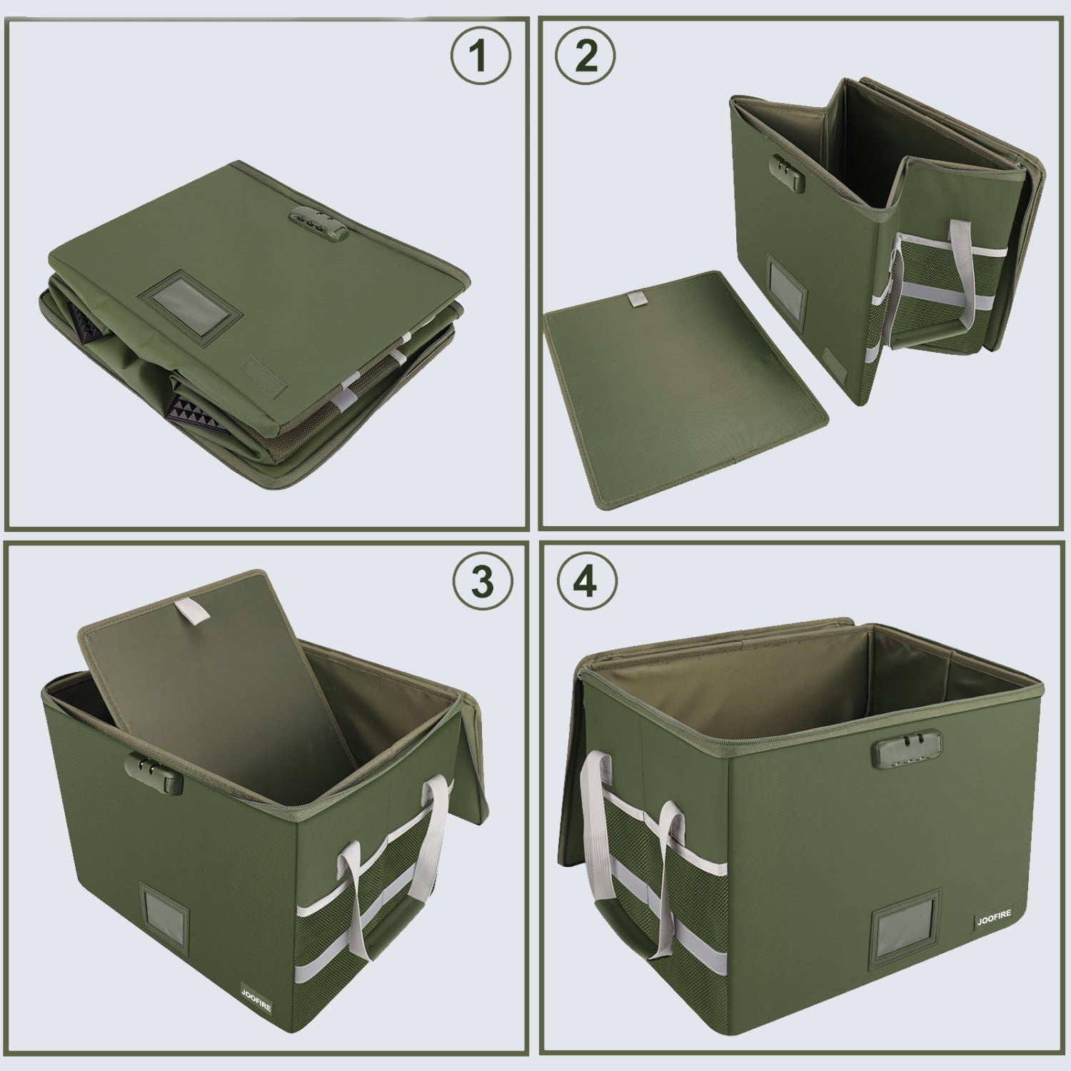 Collapsible fireproof waterproof document box JOOFIRE