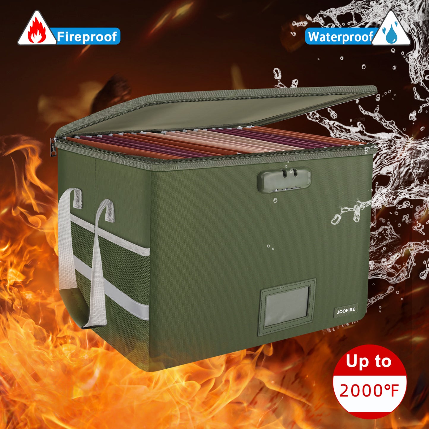 Collapsible fireproof waterproof document box JOOFIRE
