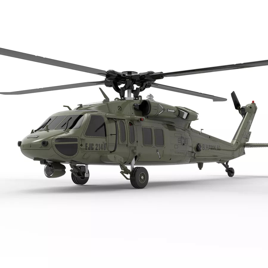F09 UH60-BLACK HAWK 6CH FLYBARLESS SCALE RC HELICOPTER ENGPOW