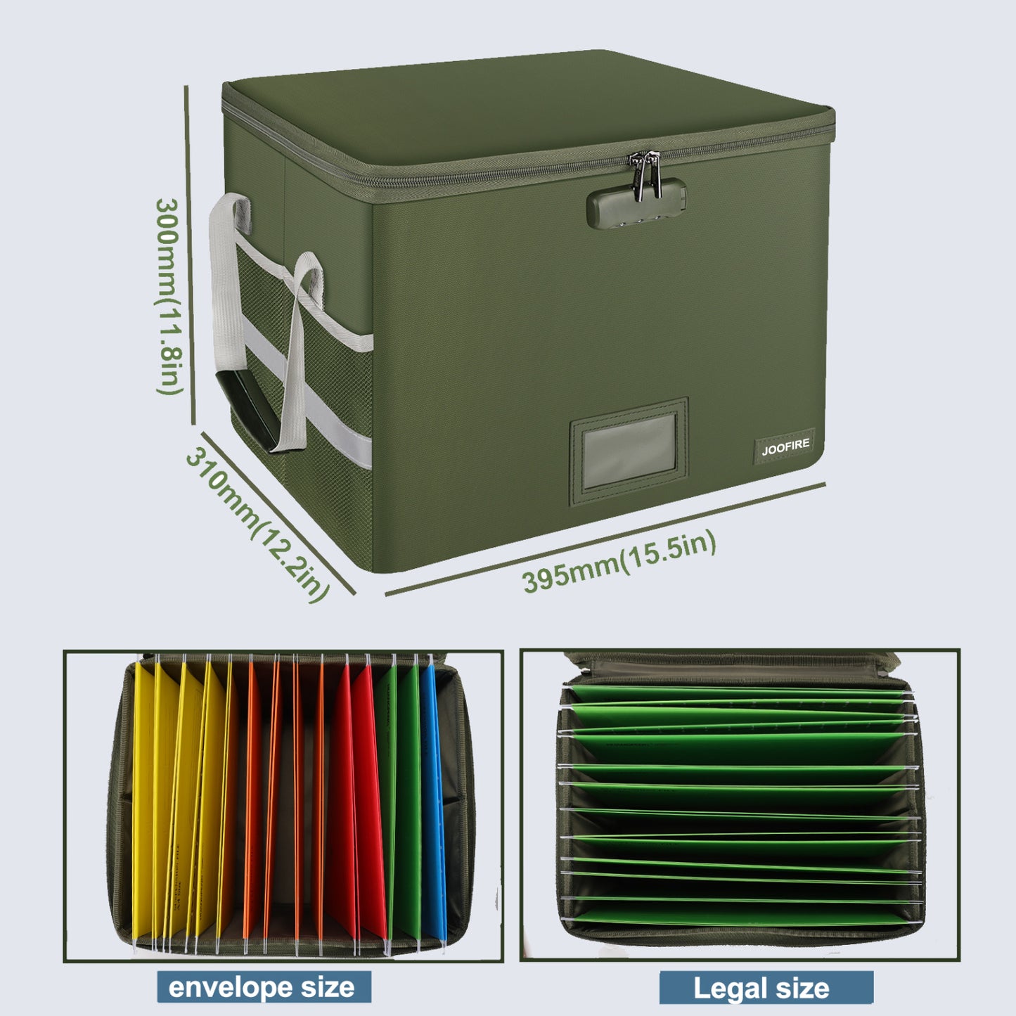 Collapsible fireproof waterproof document box JOOFIRE