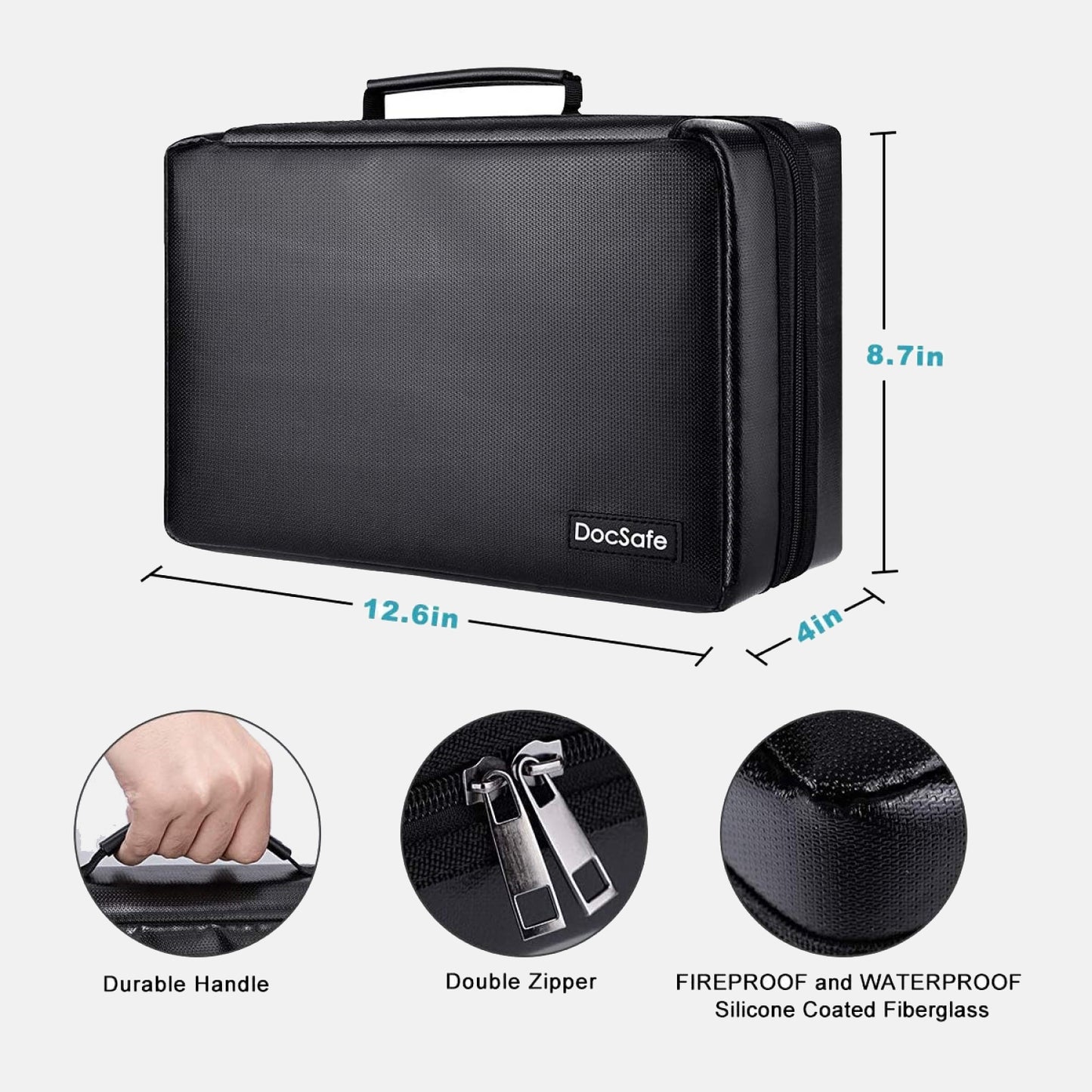 Fireproof Battery Organizer Storage Box DocSafe