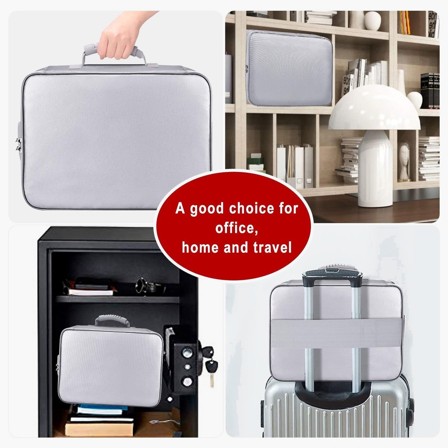 Fireproof document bag with lock DocSafe