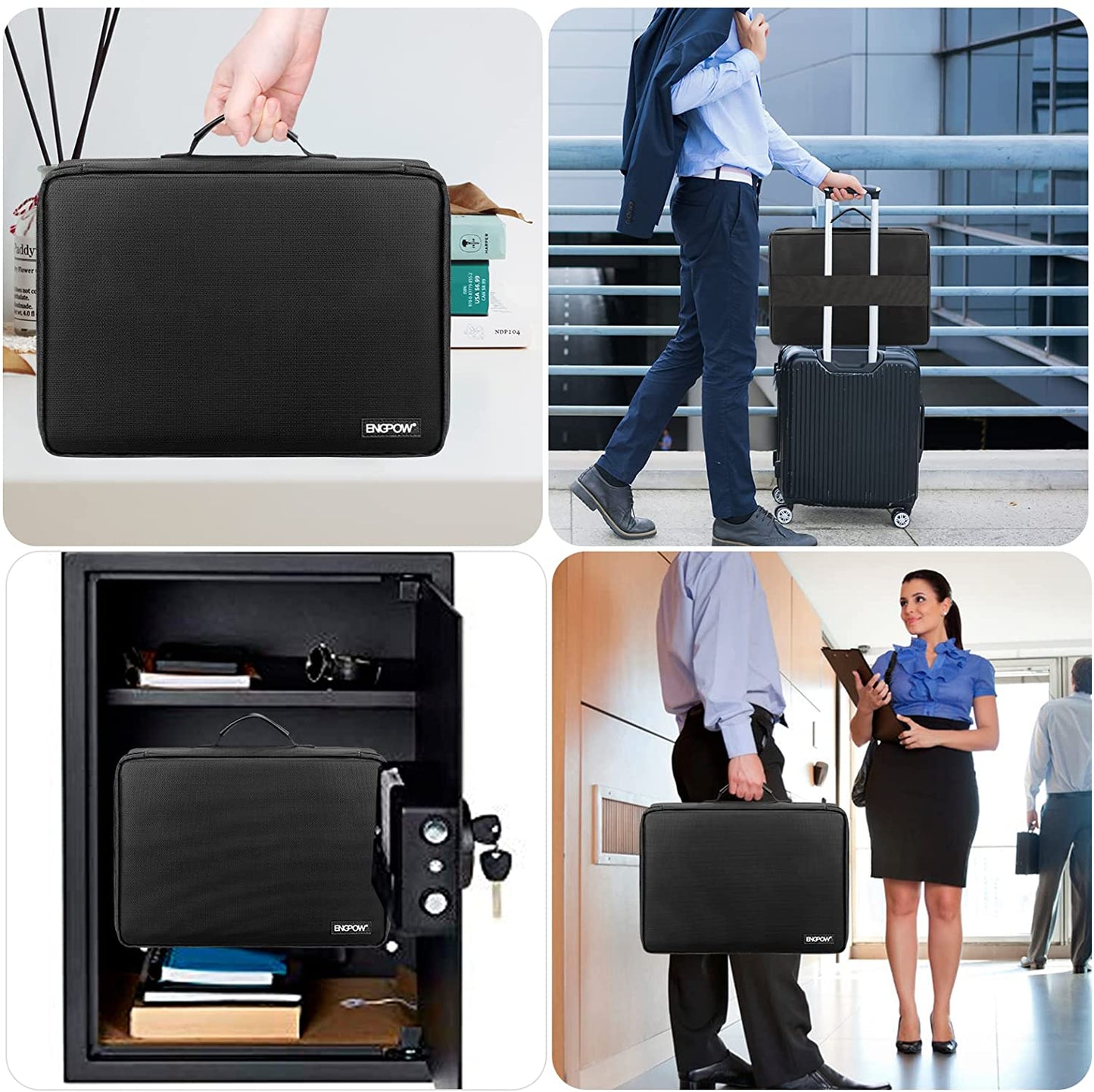 File Organizer Box with Lock ENGPOW