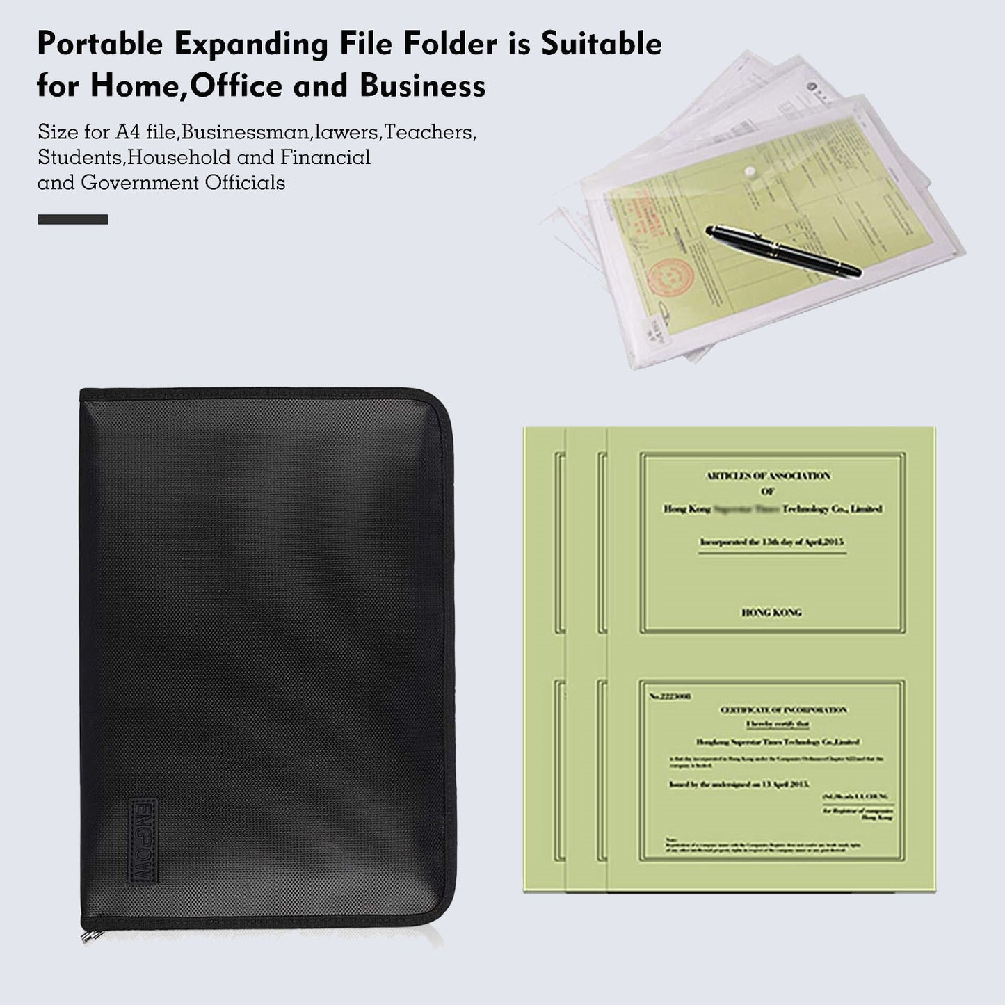 25 Pockets Fireproof document bag JOOFIRE