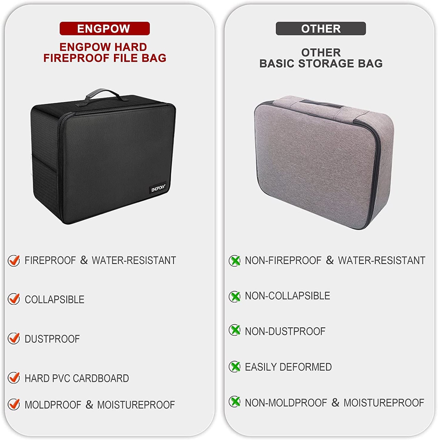 File Organizer Box with Lock ENGPOW