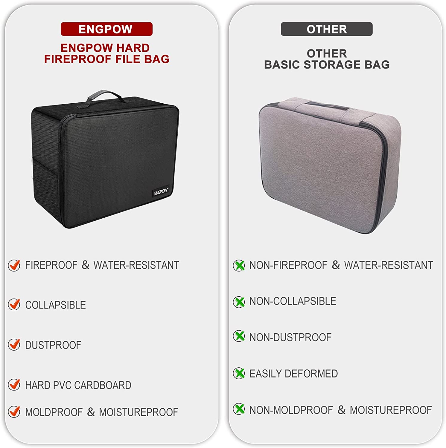 File Organizer Box with Lock ENGPOW