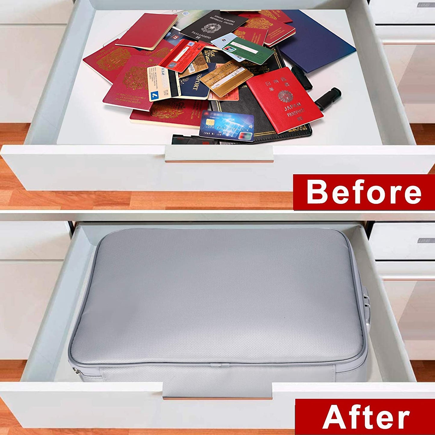 Fireproof document bag with lock DocSafe