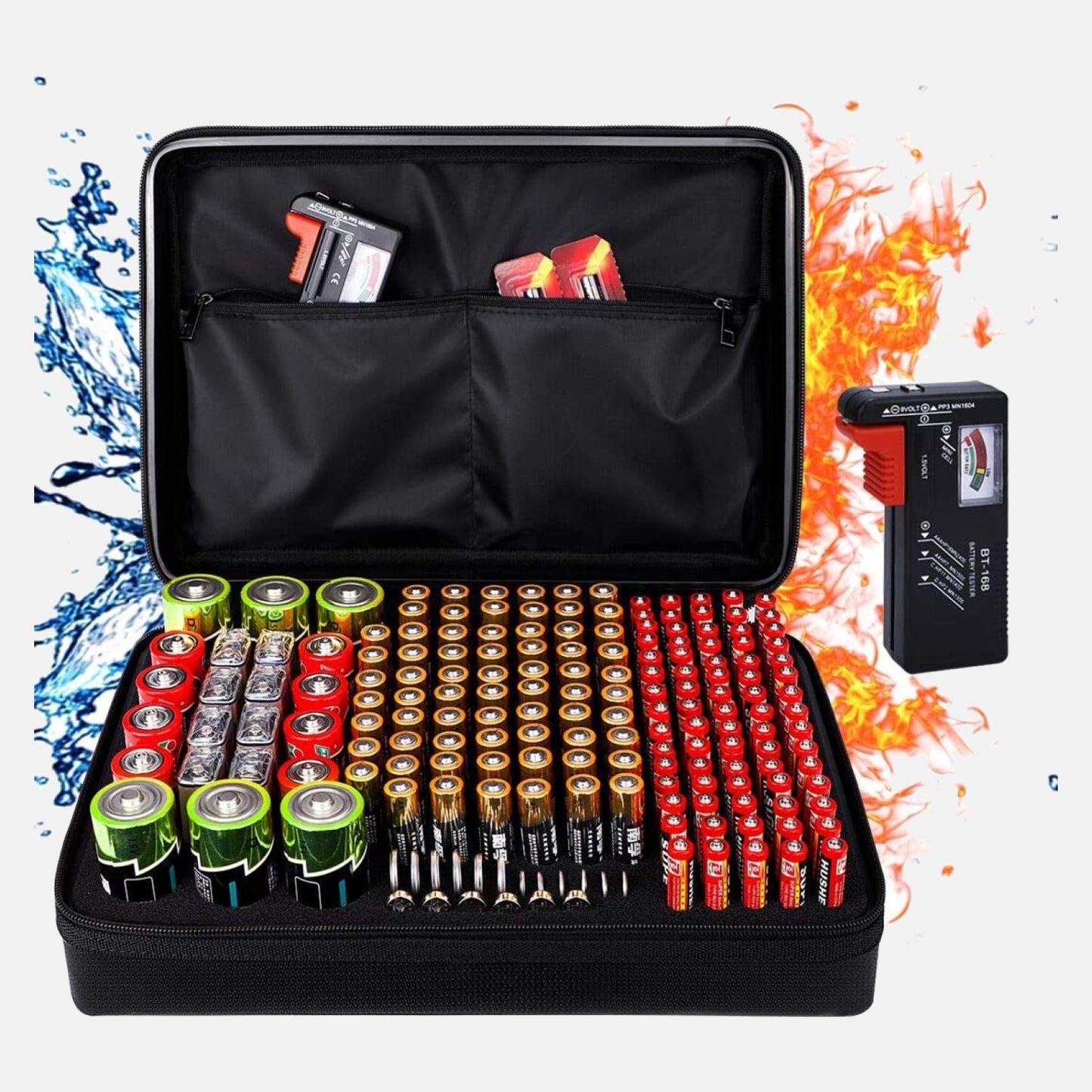 Fireproof Battery Organizer Storage Box DocSafe