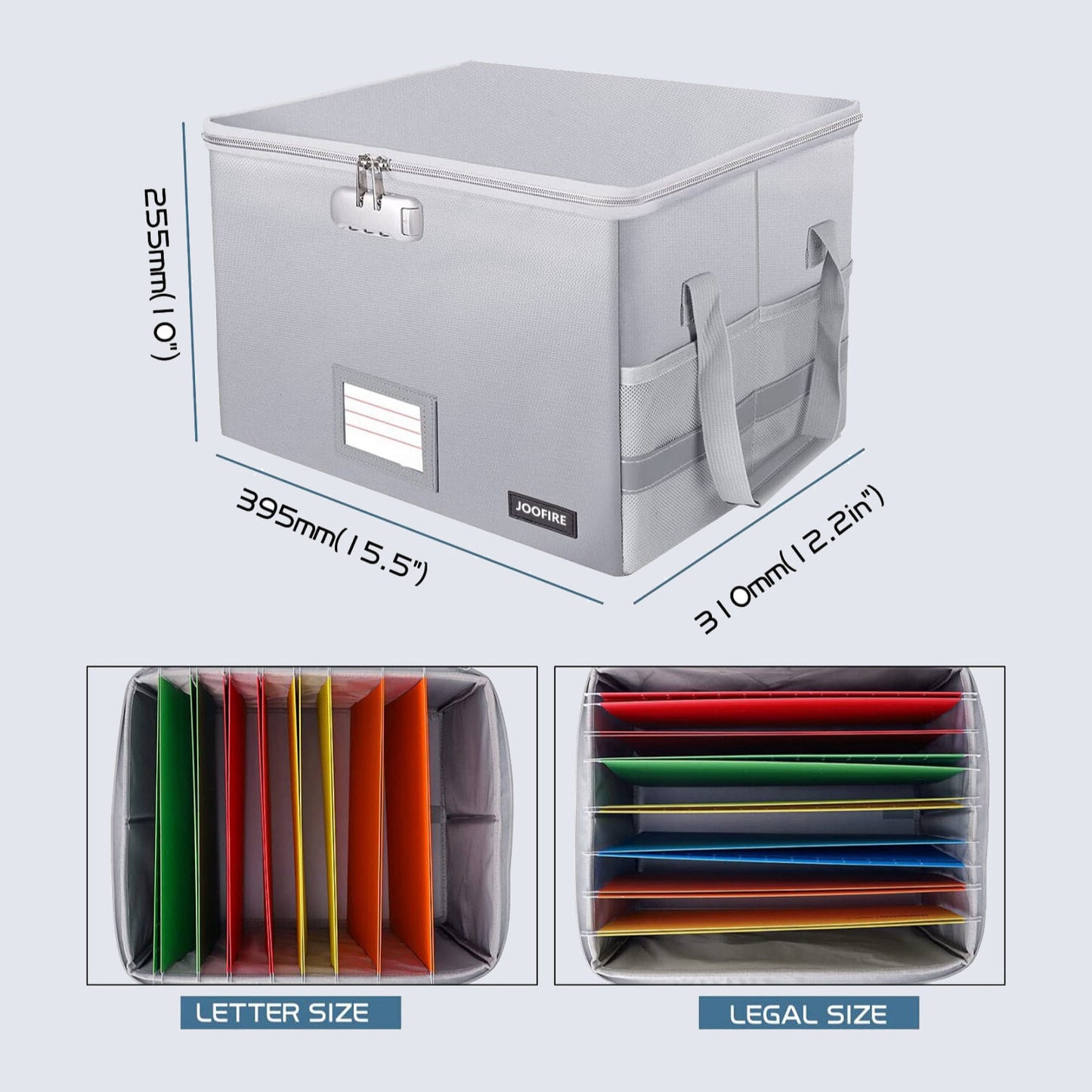 Collapsible fireproof waterproof document box JOOFIRE