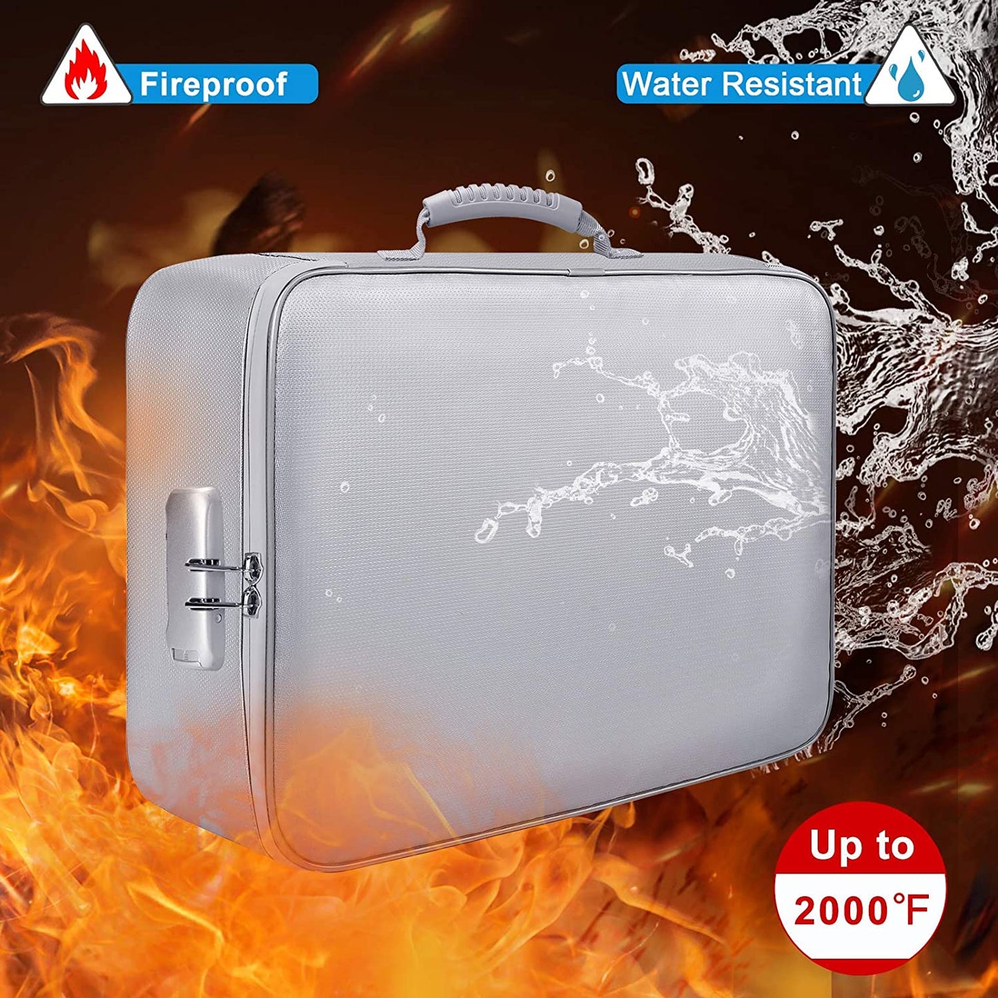 Fireproof document bag with lock DocSafe