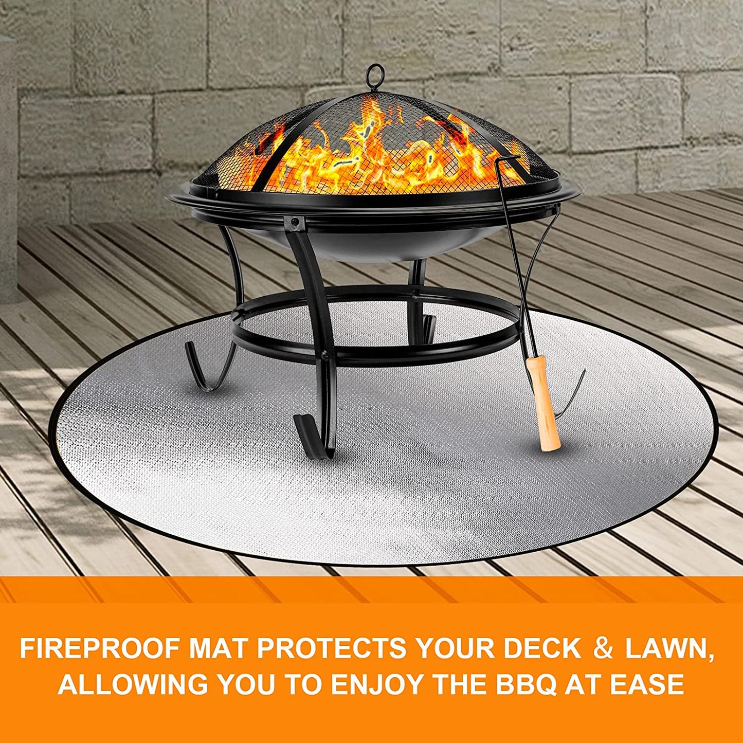 36" Diameter Round Fireproof Mat DocSafe