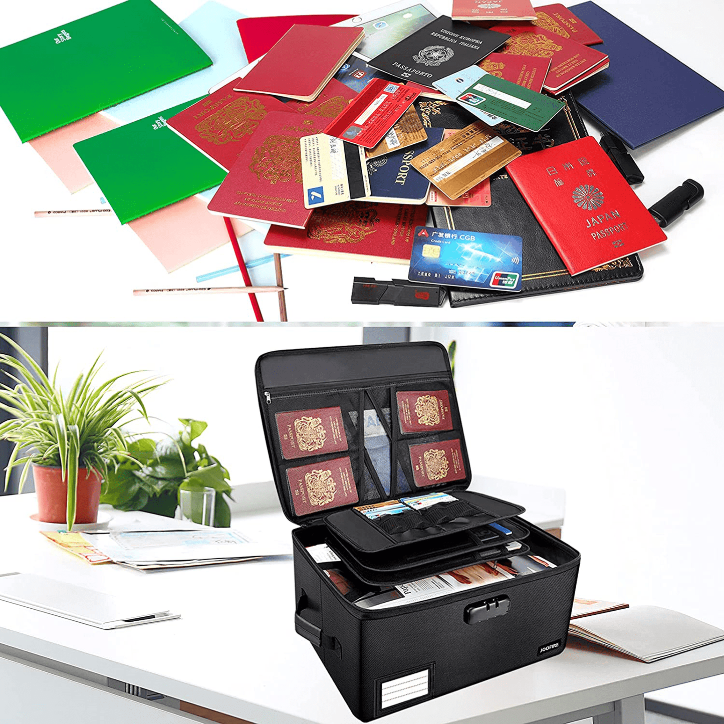File Organizer Box with Lock ENGPOW