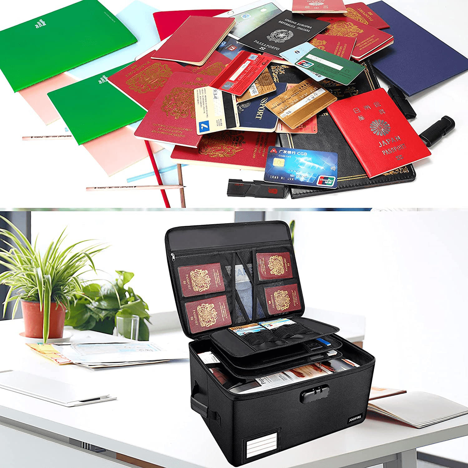 File Organizer Box with Lock ENGPOW