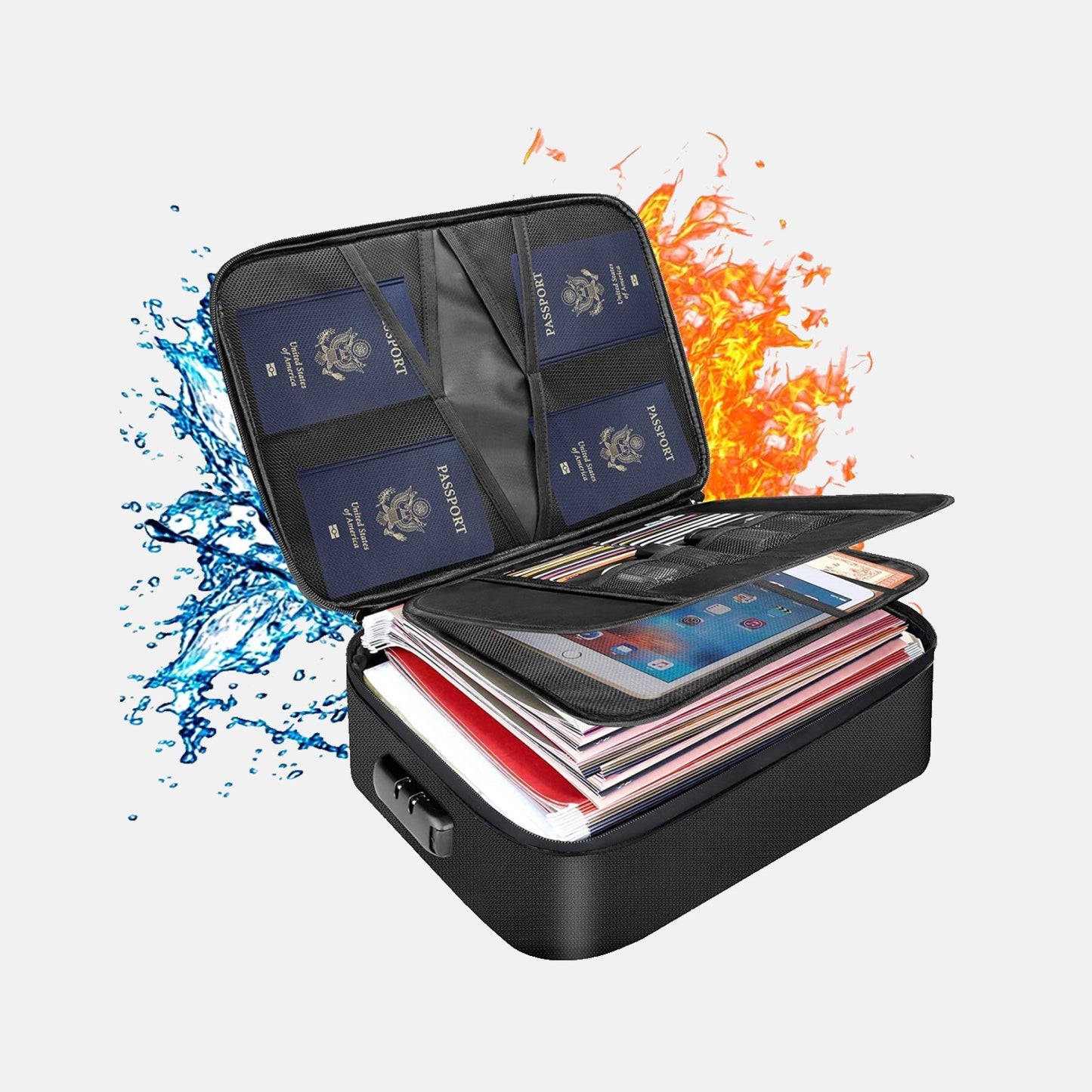 Fireproof document bag with lock DocSafe