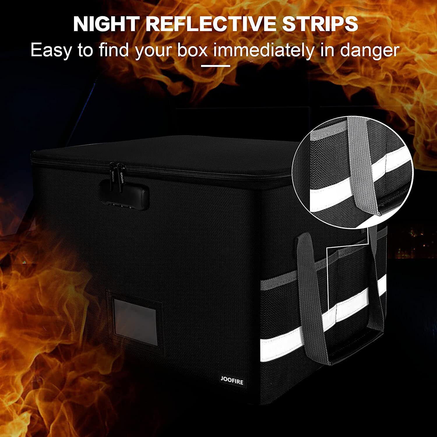 Collapsible fireproof waterproof document box JOOFIRE