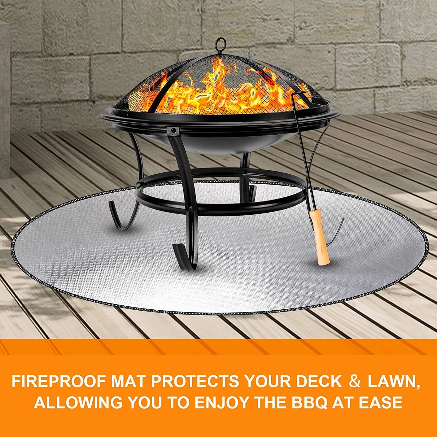DocSafe 38" Diameter Round Fireproof Mat DocSafe