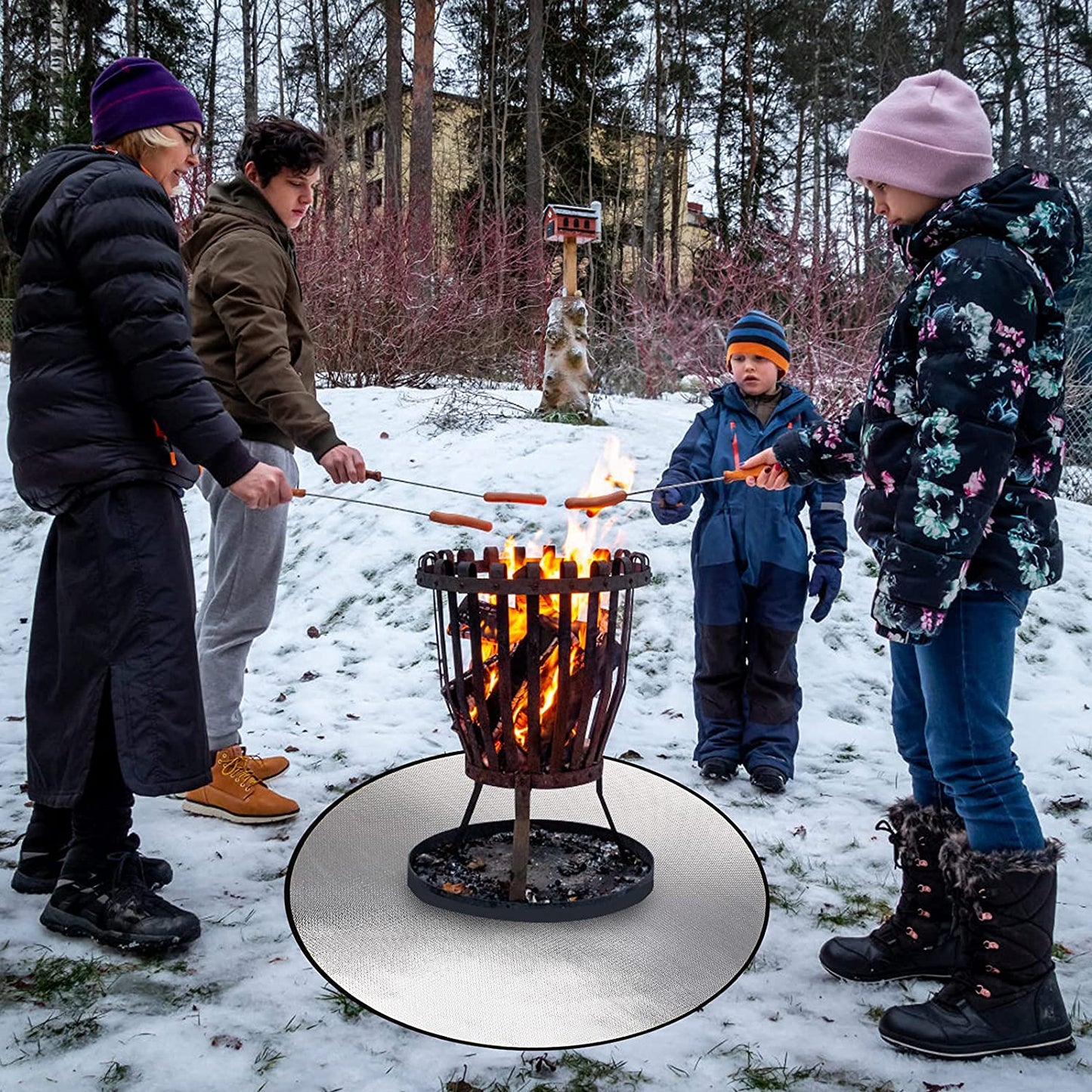 36" Diameter Round Fireproof Mat DocSafe