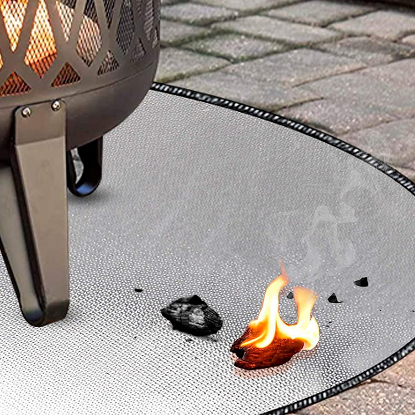 DocSafe 38" Diameter Round Fireproof Mat DocSafe