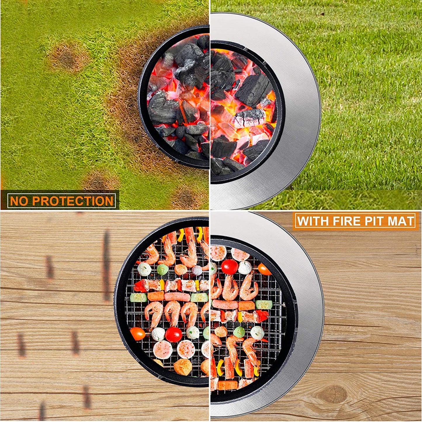 DocSafe 38" Diameter Round Fireproof Mat DocSafe