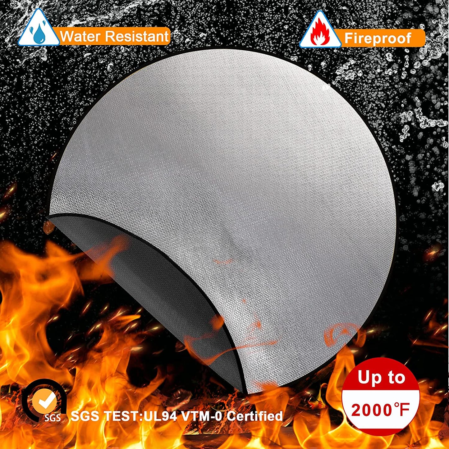 36" Diameter Round Fireproof Mat DocSafe