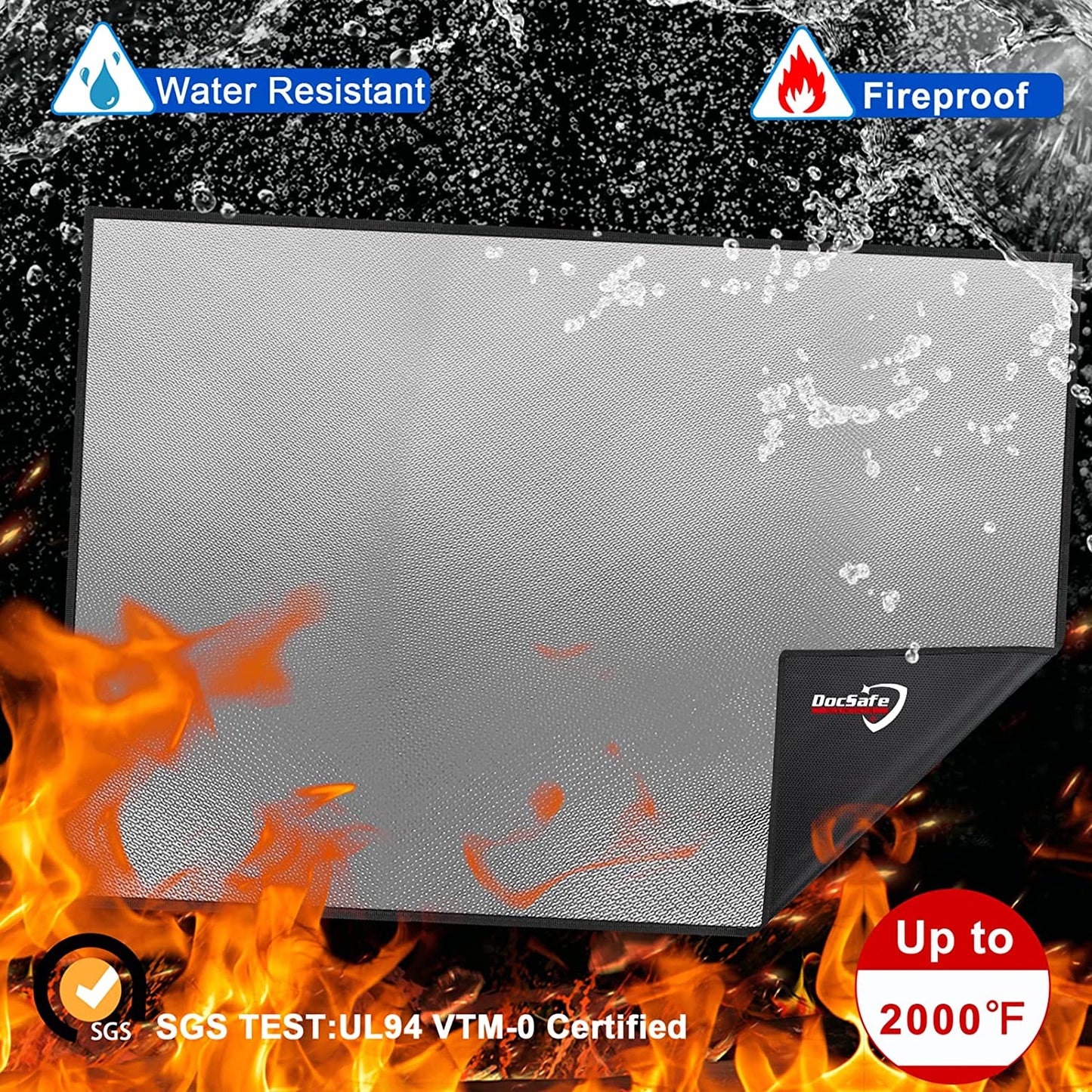 Large Fire Pit Mat Grill Mat DocSafe