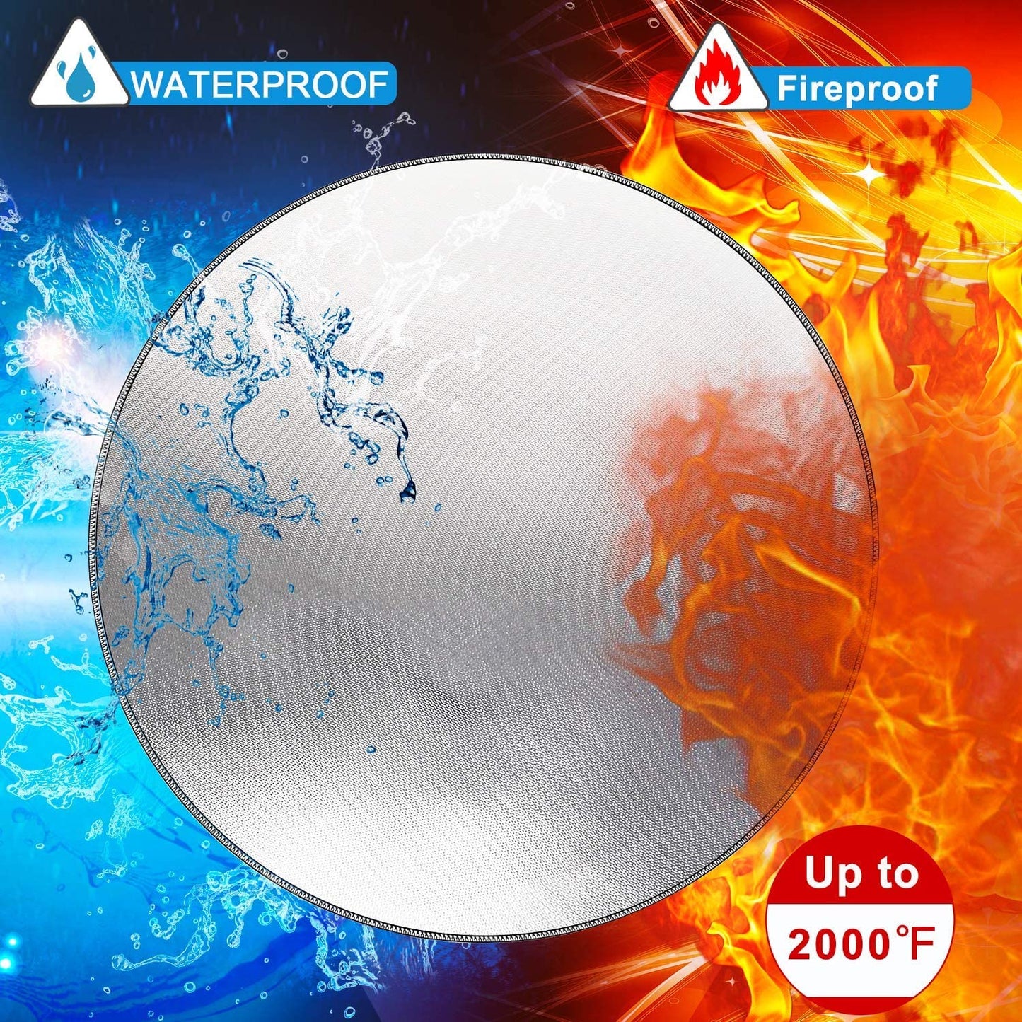 DocSafe 38" Diameter Round Fireproof Mat DocSafe