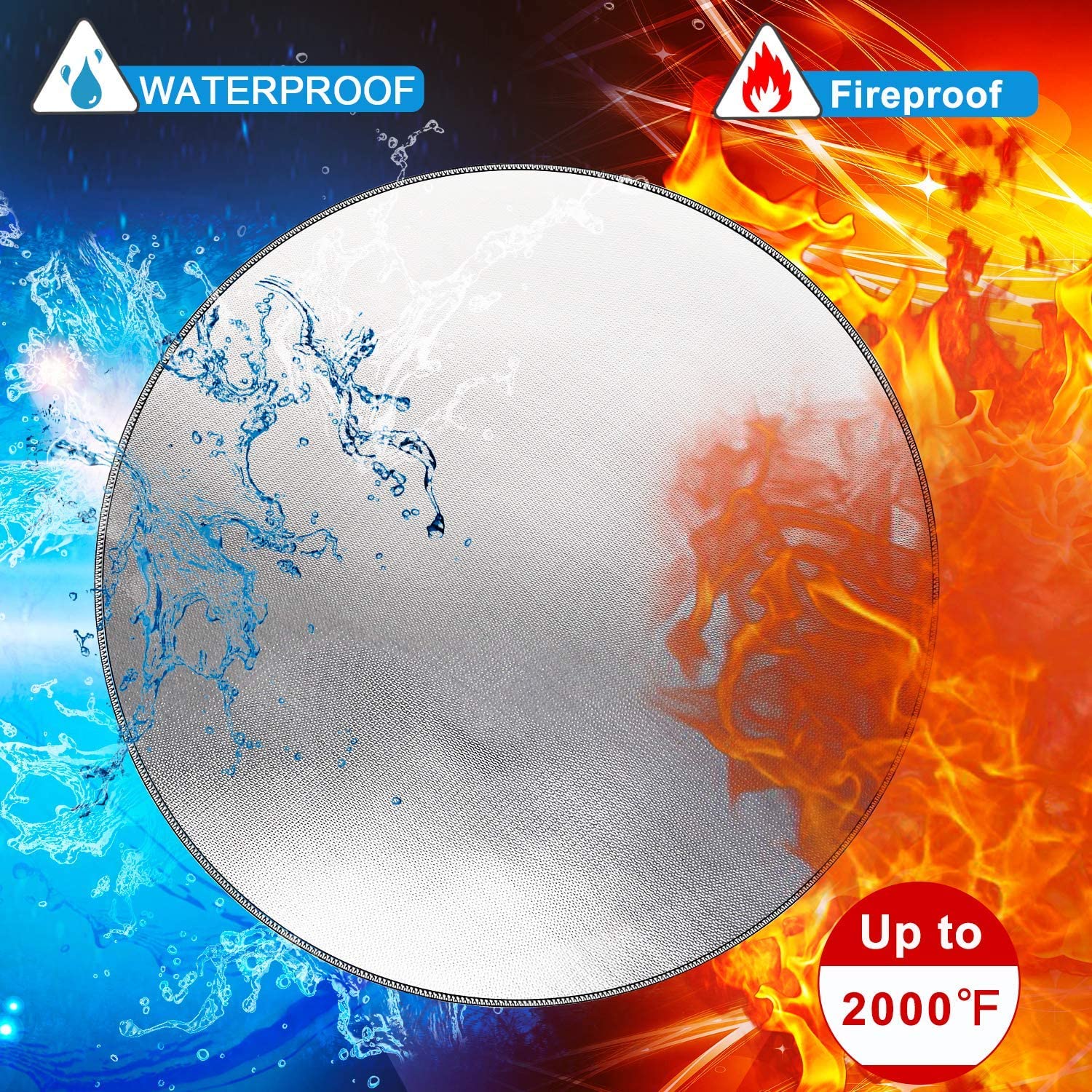 DocSafe 38" Diameter Round Fireproof Mat DocSafe