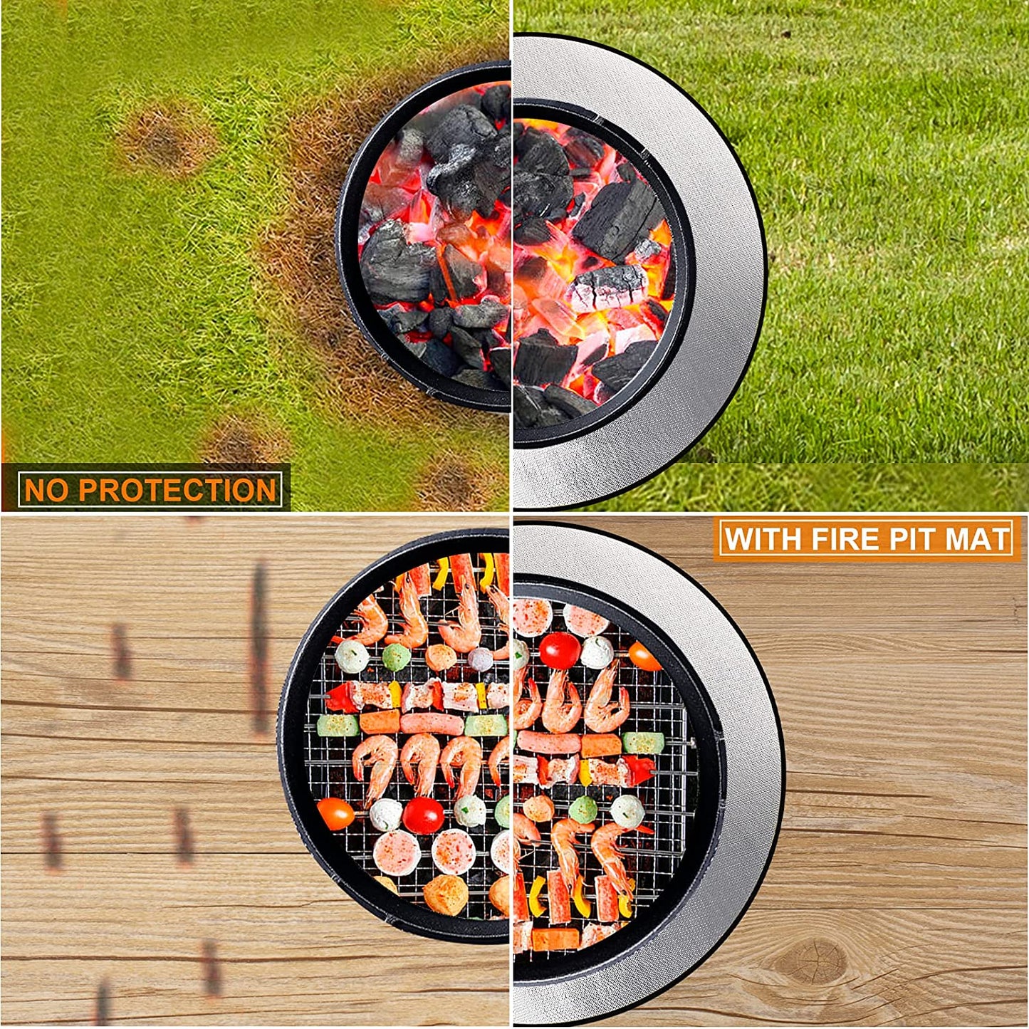 36" Diameter Round Fireproof Mat DocSafe