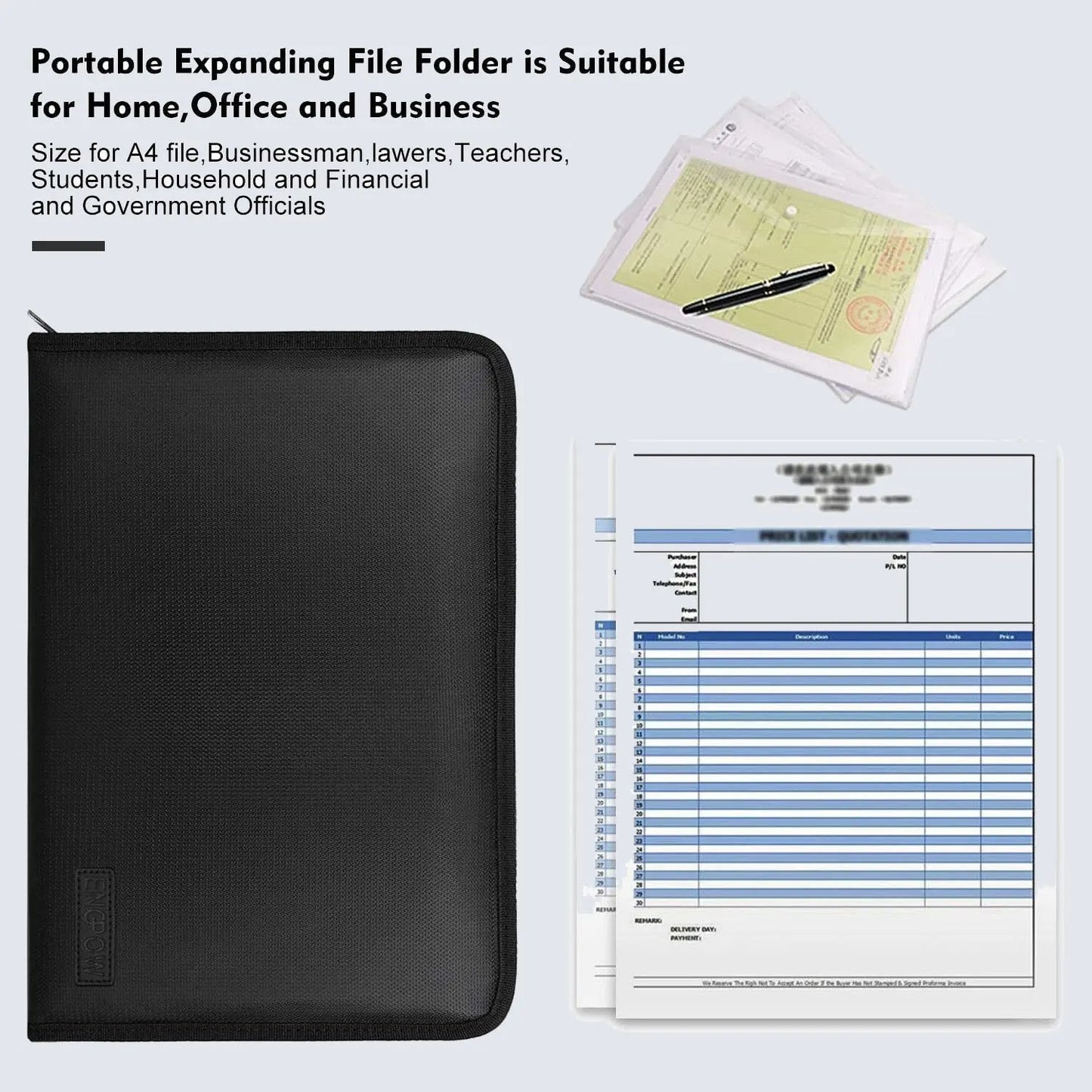 Colorful pocket file organizer - JOOFIRE