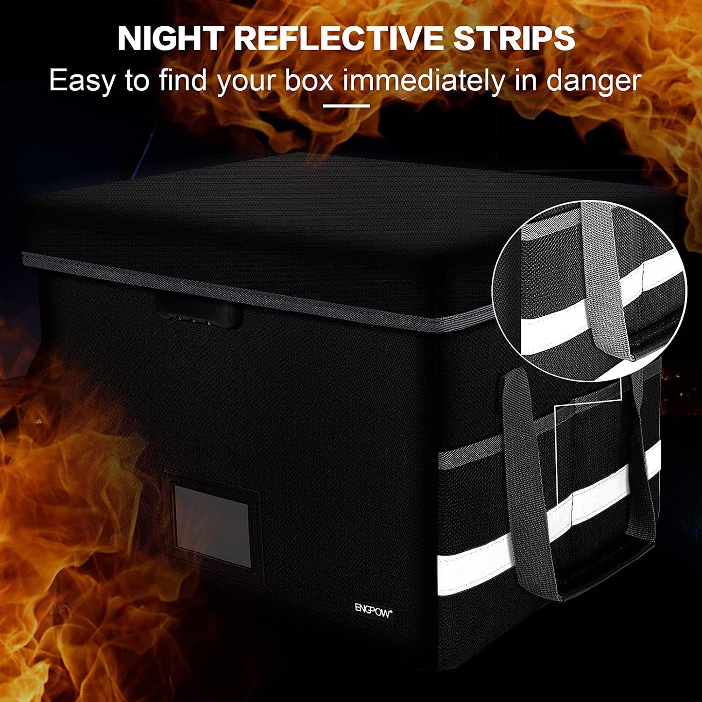 Fireproof File Box with Lock ENGPOW