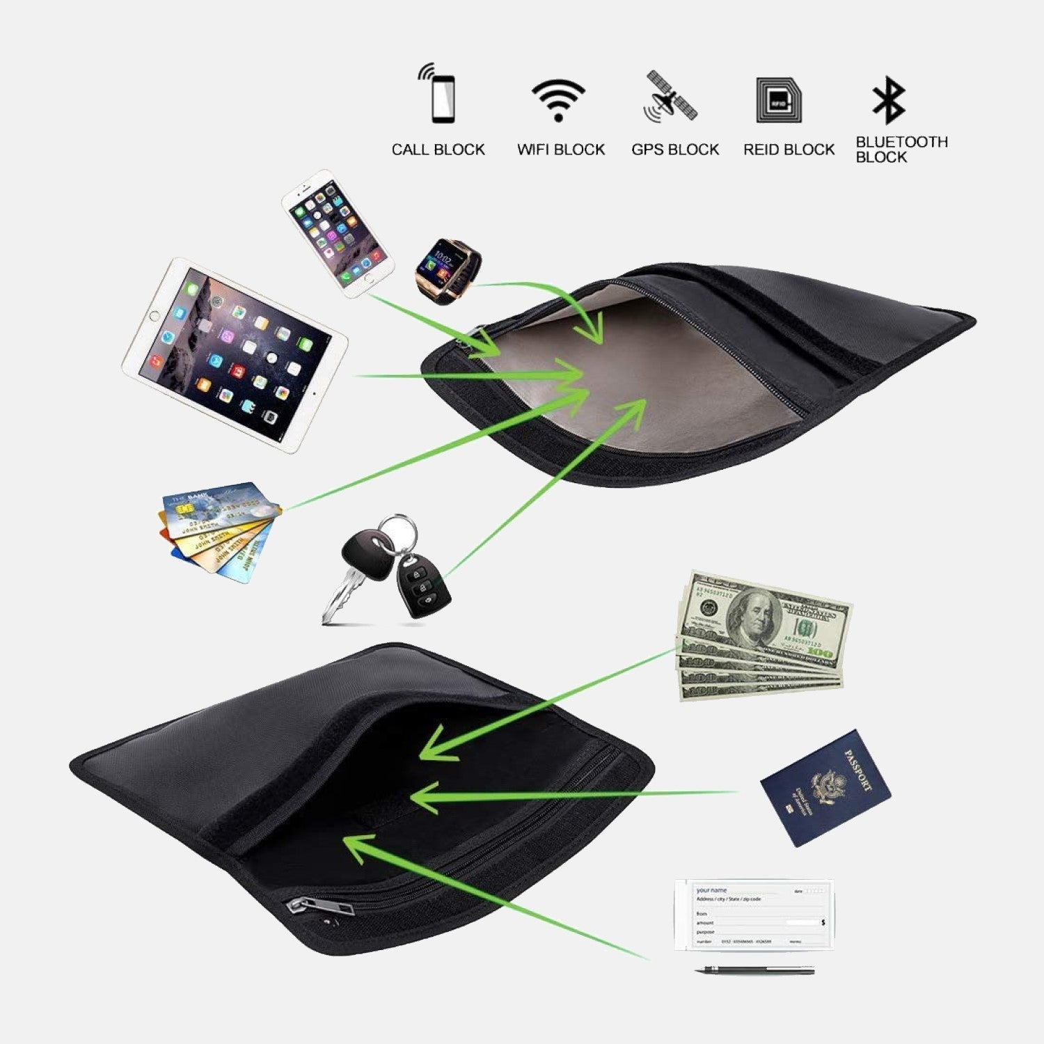 Faraday Bag Fireproof Signal Blocking Bag ENGPOW