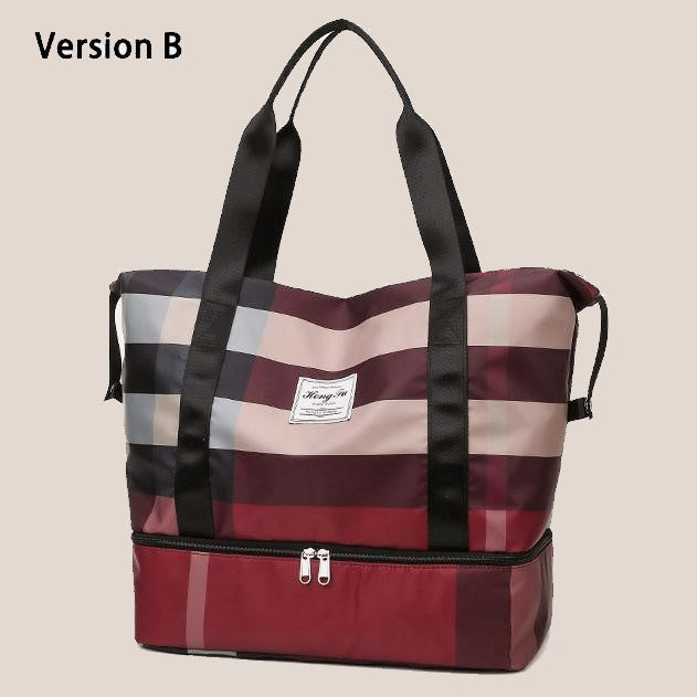 plaid travel bag JOOFIRE