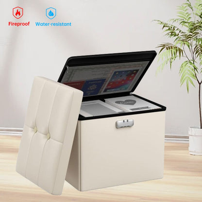 M Size Fireproof Storage Ottoman ENGPOW