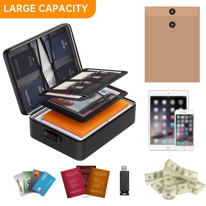 Aluminum Foil Black Document Storage Bag ENGPOW
