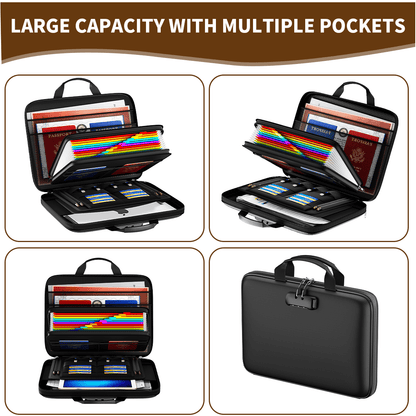 Multifunctional 12-page Hard EVA Color Accordion Folder ENGPOW
