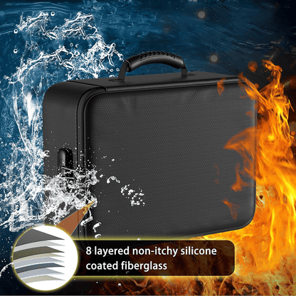 Aluminum Foil Black Document Storage Bag ENGPOW