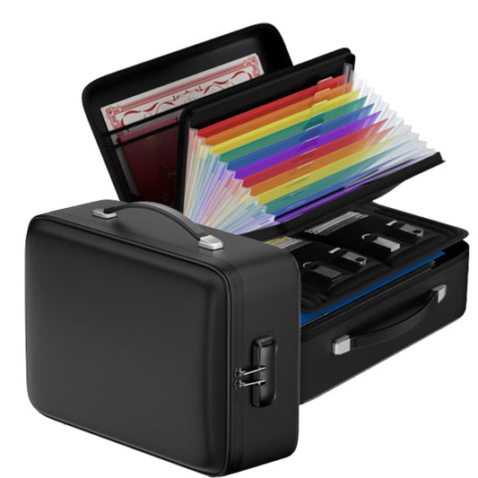 EVA Hard 12 Pages A4 Color Accordion Document Bag ENGPOW